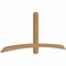 Ekena Millwork Bellingham Timber Gable Bracket, Western Red Cedar, 84"W x 35"H x 3 1/2"D x 3 1/2"F, 10/12 Pitch GBW084X35X0404BEL00SWR - alternate 3
